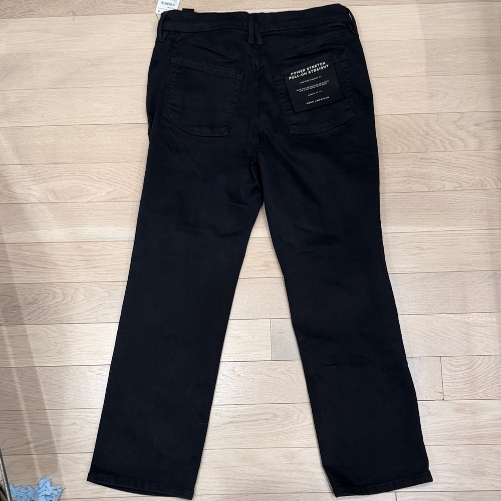Good American Power Stretch Black Jeans